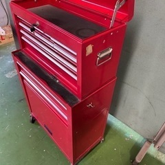工具箱　赤　中古　ツールボックスの画像