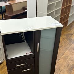 ★ジモティ割あり★  レンジ台  H115×D40×W80 クリーニング済み MT009