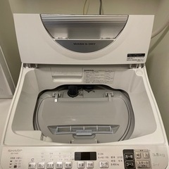 SHARP 洗濯機 乾燥機能付き ES-TX5D-S 2020年製の画像
