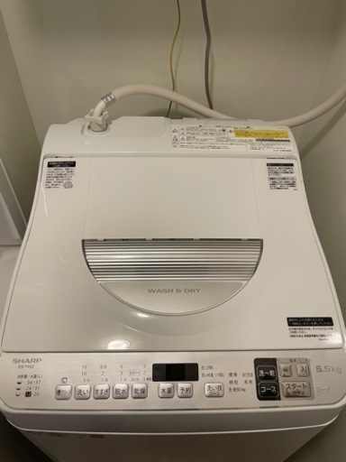SHARP 洗濯機 乾燥機能付き ES-TX5D-S 2020年製