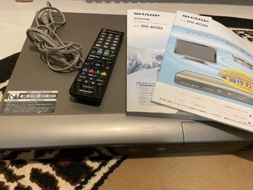 SHARP デジタルハイビジョンレコーダーDV-AC82
