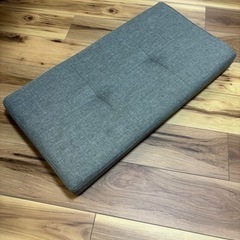 収納スツール　オットマン　折りたたみ式　収納ベンチ　グレーの画像