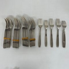 【LUCKY WOOD】 ラッキーウッド カトラリーセット ミートフォーク フィッシュ フォーク オードブルナイフ 61本まとめセットの画像