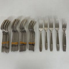 【LUCKY WOOD】 ラッキーウッド カトラリーセット ミートフォーク フィッシュ フォーク オードブルナイフ 61本まとめセットの画像