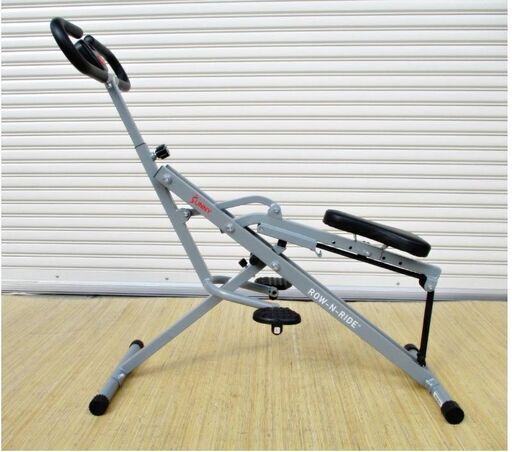 美品】【ほぼ未使用】サニーヘルス　ローイングマシン　スクワットアシスト　ROW-N RIDE　077S　動作良好　折りたたみ式、省スペース