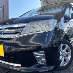 ガソリン代 節約☆S-HYBRID入りました‼️H25年式☆月々1.3万円〜分割払い可❗️車検2年付き！大人気☆ニッサン セレナ☆8人乗り☆SDナビ☆走行中DVD見れます☆TVも見れます♪ETC☆バックカメラ☆ドラレコ付きのフル装備☆両側電動スライドドア☆ウィンカーミラー☆フル装備☆事故修復歴無し☆車内広々三列シート‼️の画像