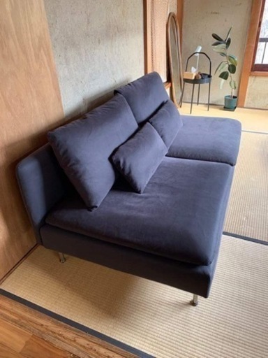 IKEA ソーデルハムン 3人掛けソファ　ダークグレー