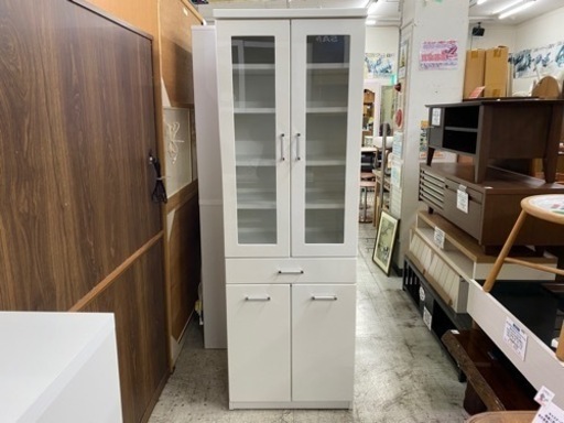 【愛品館 江戸川店 食器棚】株式会社サンウッディ 2枚扉カップボード ID:151-008107-007