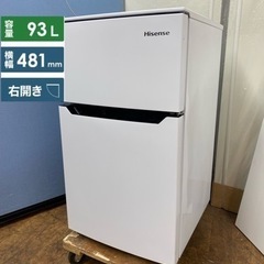 I734 🌈 2021年製♪ Hisense 冷蔵庫 (93L) ⭐ 動作確認済 ⭐ クリーニング済