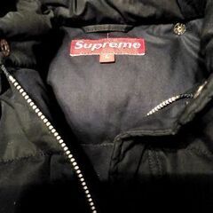 ダウンジャケット　Supreme/シュプリーム　Lサイズ　ネイビーの画像