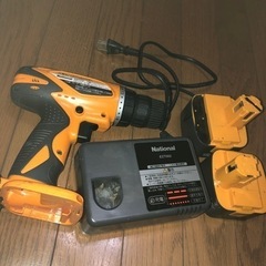 ナショナル　充電ドリル　電動工具