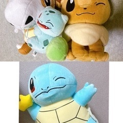 【決まりました】ポケモン　タグ付きコロッとまんまるぬいぐるみ他　...