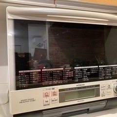 【4/21廃棄します】ジャンク品　HITACHI オーブンレンジ　MRO-BK1000の画像