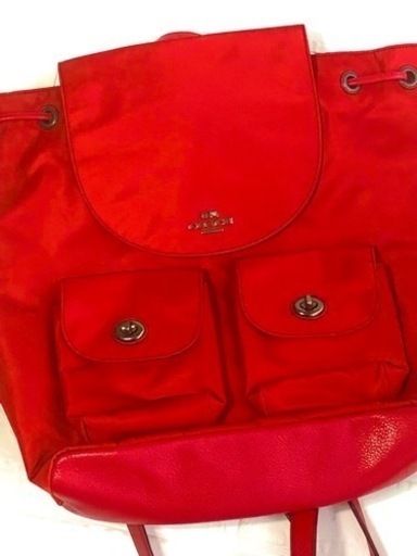✨極美品✨COACH コーチ リュックサック バックパック レッド 赤