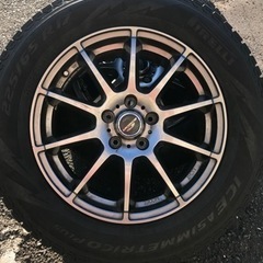 スタッドレスタイヤ　ピエリ　ICE ASIMMETRICO 225/65R17 4本　ホイール付