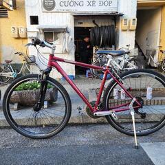 クロスバイク GIANT 700C 3x7変速 フレーム アルミ 赤 配達可能