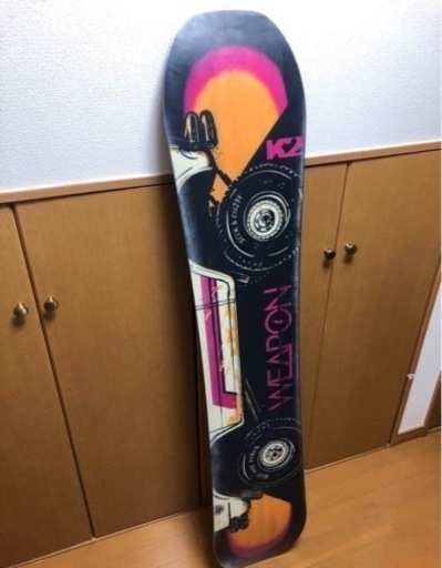 スノーボード板 ビンディング付き k2