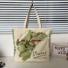 バッグ 鞄 ゴッホ キャンバス トートバッグ 芸術 プリント 男...