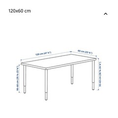 IKEA デスク 脚伸縮タイプ【お渡し日 1月26～29日】の画像