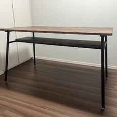【八丁堀】ダイニングテーブル ビンテージ風 収納可能！の画像
