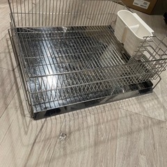 ステンレス　大型水切りラック　43×35×15cmの画像