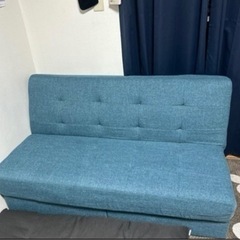 ソファベッド　オットマン付きの画像