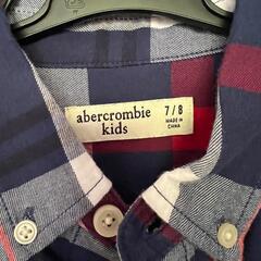 アバクロンビー　キッズ　ボタンダウン　チェックシャツ　7/8サイズ 130センチの画像