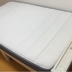 セミダブルベット　ホワイトの画像