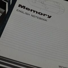 ノート、イングリッシュノート、メモ書き
