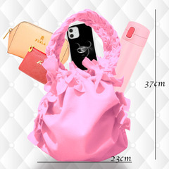 サブバッグ　フリフリフリル　ふわふわボリューム感たっぷりフェミニンバッグの画像