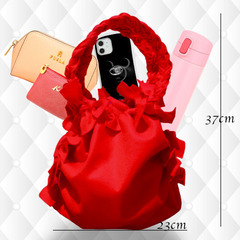 サブバッグ　フリフリフリル　ふわふわボリューム感たっぷりフェミニンバッグの画像