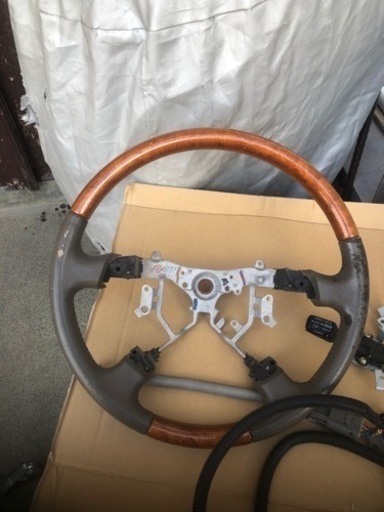 ランドクルーザー100 ウッドコンビハンドル