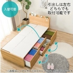 ニトリシングルベットフレーム&マットレスセットの画像