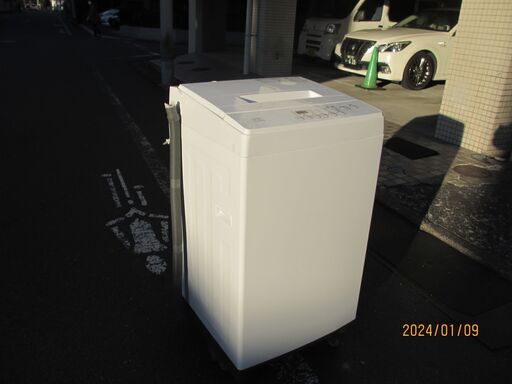 自動洗濯機５Ｋｇ：２０２１年製：乾燥機能付き：ELSONICエルソニック社：都内配達無料