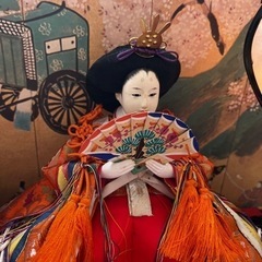 雛人形(ガラスケース入り・オルゴール付き)の画像