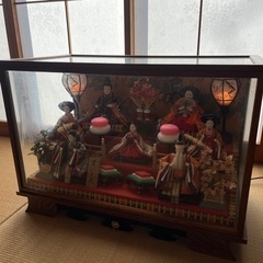 雛人形(ガラスケース入り・オルゴール付き)の画像