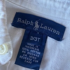 子供用　ラルフローレン　白シャツの画像