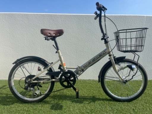【受け渡し予定者決まりました。】折り畳み自転車（ミニベロタイプ）カラー:ベージュ