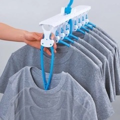 【８🈹引】ダイヤ (Daiya) ワンタッチ8連ハンガー 首が伸びないハンガーの画像