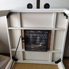 正方形　こたつ　白　コタツの画像