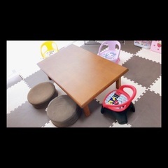 決まりました　折りたたみローテーブル  【引取1,500円】【お届け2,000円】の画像