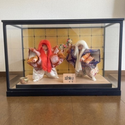 【商談中】ガラスケース入り　連獅子　五月人形