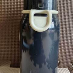 【USED】象印マホービンFLEX　SKN-04　0.4L　白黒　子供用可　水筒の画像