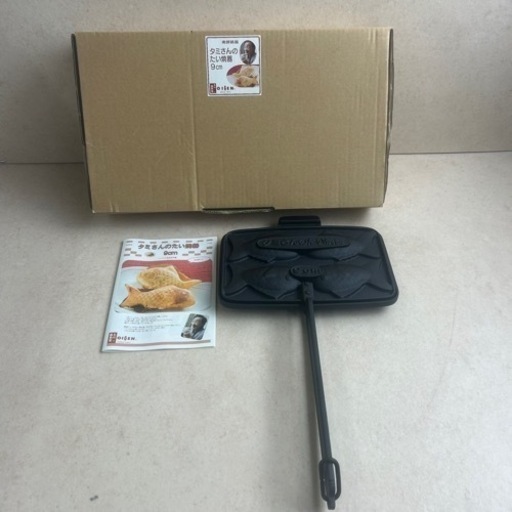 d114602 OIGEN オイゲン タミさんのたい焼き器 9㎝ 未使用 長期保管品 南部鉄器 説明書付き 箱あり 現状品 中古品