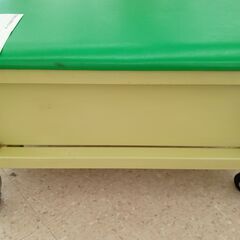 ★ジモティ割あり★  引き出し付きスツール グリーン H34.5×D50.5×W60 クリーニング済み TJ3709の画像