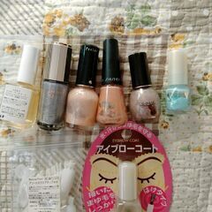 アイブローコート　ネイルチップ　クリアベースコート