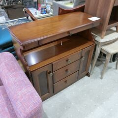 カリモク ファックス台 収納台 コロニアル【モノ市場東海店】141