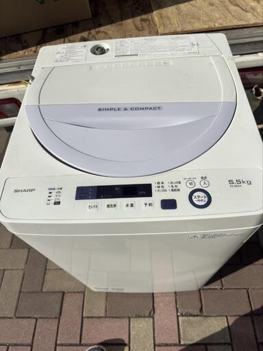 2017年式シャープ洗濯機5.5　配送可能