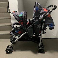 コサットシャッフルベビーカー/二人乗り/ツイン双子/兄弟姉妹/赤ちゃん