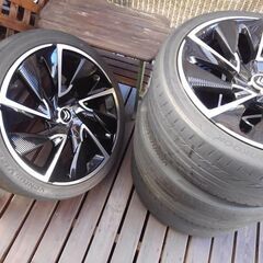 シトロエンDS4《純正》19インチ８J　中古タイヤ・ホイール4本【引取限定】の画像